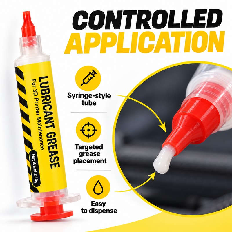 White Lubricant Grease for 3D Printer Maintenance – Rail &