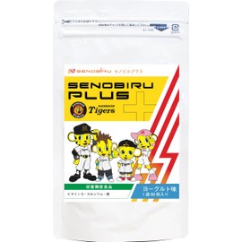 [Hanshin Tigers Collaboration] Senovir Plus Calcium Magnesium Chewable Growth Period Support Multineral, Lactic Acid Bacteria, Nutritional Functional Food (60 Tablets, Yogurt)