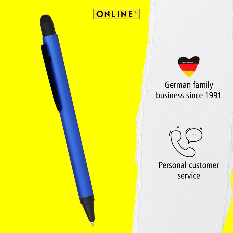 Online ballpoint pen, retractable ball pen made out of aluminum,