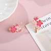 KaminoKa Cherry Blossom and Folding Cranes, Pin Badge, Illustration Style,