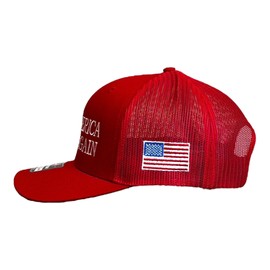 Richardson USA MAGA Hat - Durable Hat Embroidered in The USA for Men to Make this Nation Great Again (MAGANOMICS Red)