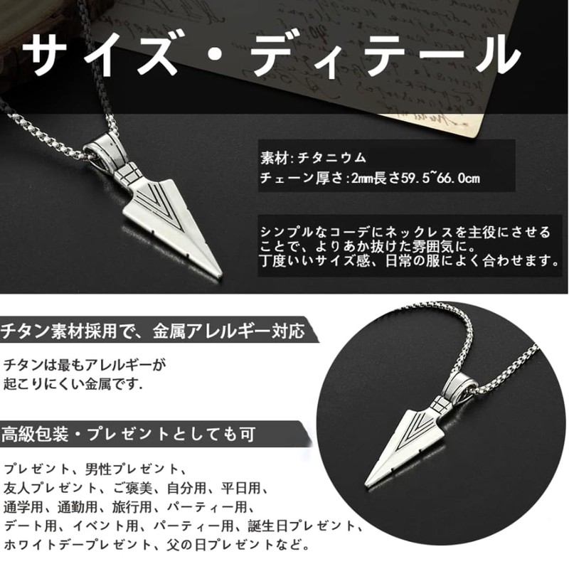 Komorebi Pierce, Men's Necklace, Popular Accessory, Stainless Steel Pendant, Silver