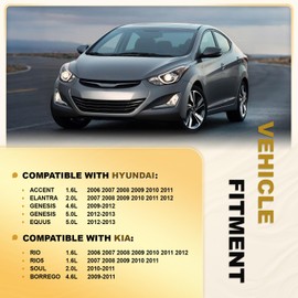 2891026900 Vapor Canister Purge Valve Solenoid Compatible with H-yundai Accent Elantra Genesis Equus K-ia Rio Rio5 Borrego Replaces# 911-808