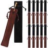 Geieold 100 Pcs Velvet Pen Pouch Bags Drawstring Pen Sleeve