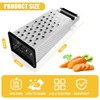 VMUTGA Square Grater, Cheese Grater, Stainless Steel, Hand Grater, Slicer,