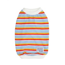 FLOT Designer Dog Sleeveless T-Shirt Premium Materials Tailored Fit Designed and Made in Korea (Sky) Small