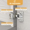 Furniware 20 Pieces 1-1/4 in Overlay Soft Close Concealed Hinge
