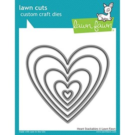 Lawn Fawn Die Cuts - Heart Stackables