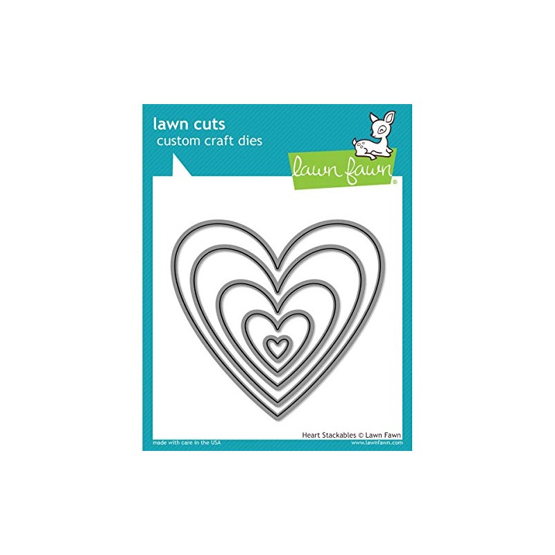 Lawn Fawn Die Cuts - Heart Stackables