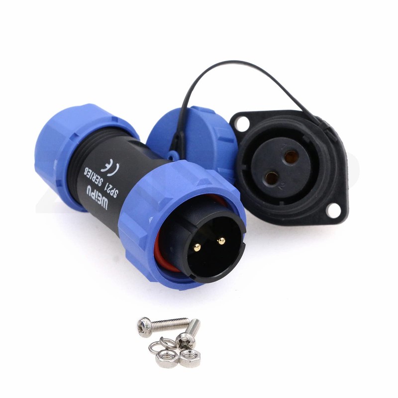 ZBLZGP WEIPU SP21 2 Pin Plastic IP68 Male Female Waterproof