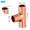 PATIKIL 5/16" (8mm) ID 1mm Thick Tee Copper Fitting, 10Pcs