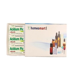 homeomart.com Acidum Picricum Homeopathy Pellets (Pills) in 30C Potency, Pack of 3