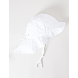 Sterntaler Baby Girls’ Flapper Hat Sun Hat (Flapper) - White (White 500), size: 49