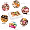 Moretoes 20pcs 19x14x4in Sheet Cake Boxes, White Rectangle Bakery Boxes
