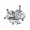 Teansic 20 Pcs Non-Insulated Butt Connectors AWG #6 Seamless Uninsulated
