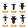 Sandfren 200PCS Car Retainer Clips, Vehicle Bumper Push Pin Fasteners