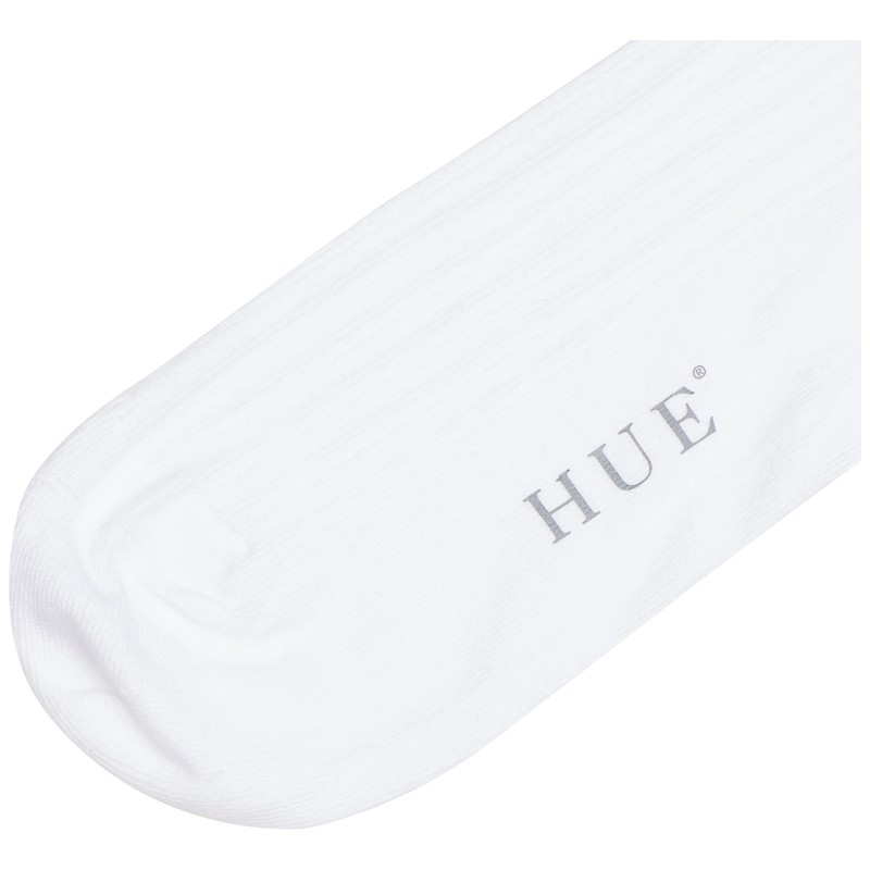 HUE Women's Scalloped Pointelle Sock, White,One size