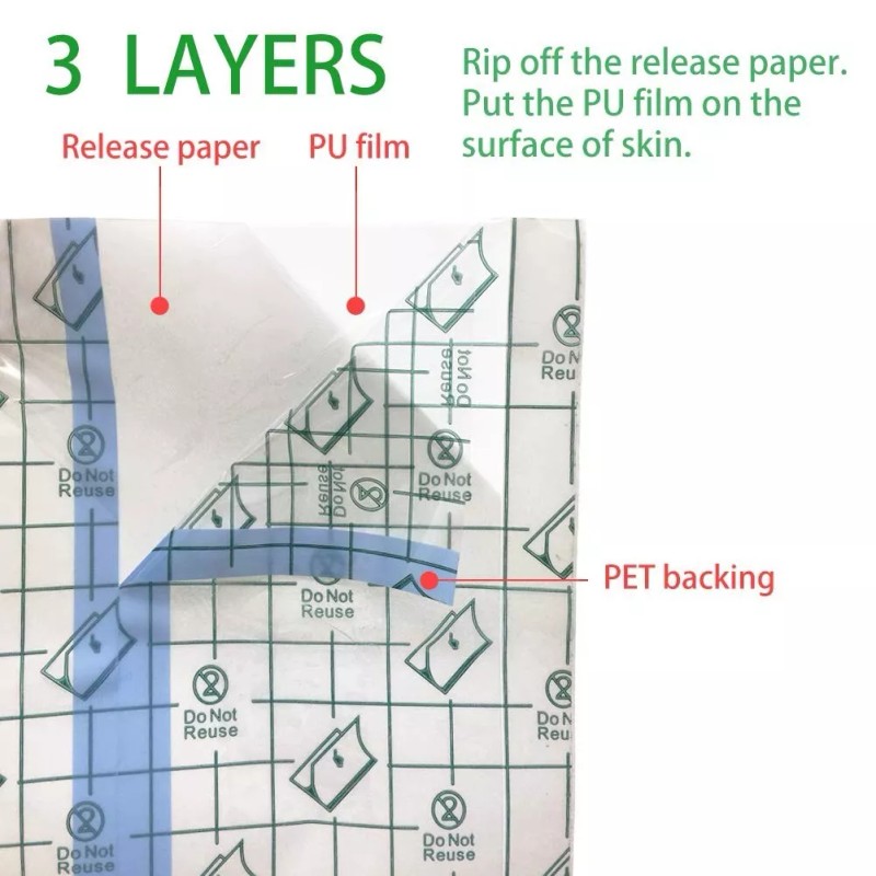 Flatoedu Tattoo Aftercare Bandage Roll 6"X 10 Yard - Waterproof