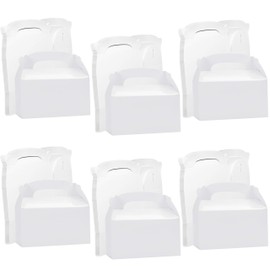 Belle Vous White Gift Boxes for Presents (24 Pack) - Small Gift Boxes with Lids for Bridesmaid Proposal, Birthday Presents, Party Lunch Boxes & Treat Boxes - 16 x 9.3 x 8.6cm/6.29 x 3.66 x 3.38 Inches