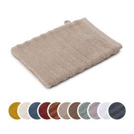 liebling Marseille Luxury Organic Cotton Wash Mitt 770 g/m² 16 x 21 cm Ökotex 60 Degrees Absorbent Quick Drying Taupe