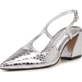 Vince Camuto Women's Sindree Pump, Silver, 8.5