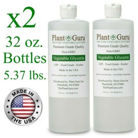 Plant Guru Vegetable Glycerin 64 oz.  USP 99.9 % Pure Food Grade VG PG Bulk 1/2 Gallon