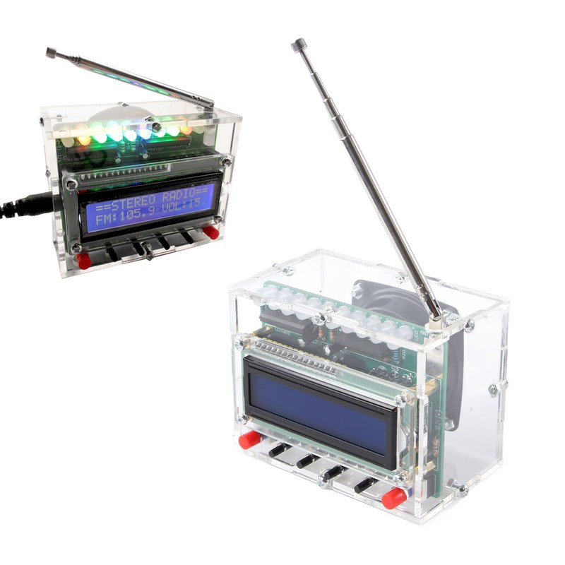 DIY FM Radio 87 To 108MHz LCD Display Digital Radio