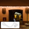 com-four® 50 x gutter hooks for fairy lights, plastic rain