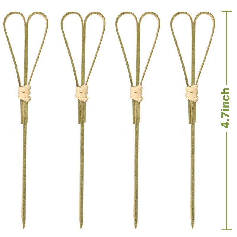 Cocktail Sticks Toothpicks Party Supplies Bamboo Picks Knot Skewers Toothpicks