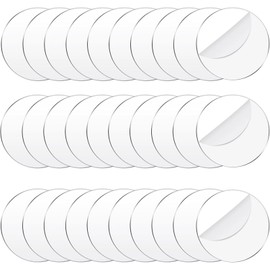 30PCS Acrylic Circle Blanks 3 Inch Clear Round Discs for Crafts Coaster Blanks Ornament Blanks for Keychains Wedding Signs Christmas Decorations Transparent Acrylic Rounds for DIY Crafts (3 Inch)