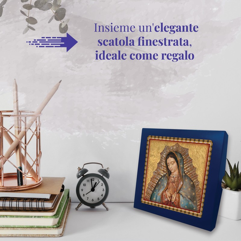 F.LLI BONELLA Madonna of Guadalupe Tile 20 x 20 cm