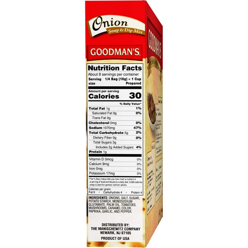 Goodman's Onion Soup & Dip Mix KFP 2.75 Oz. Pack