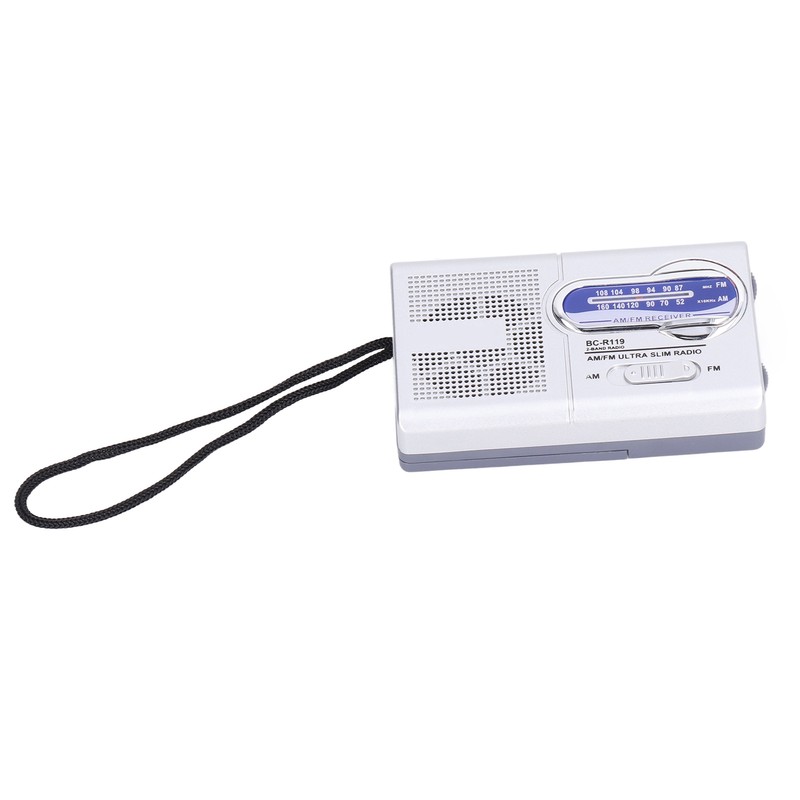 Mini AM FM Radio Manual Operation Easy Adjustment Memory Function