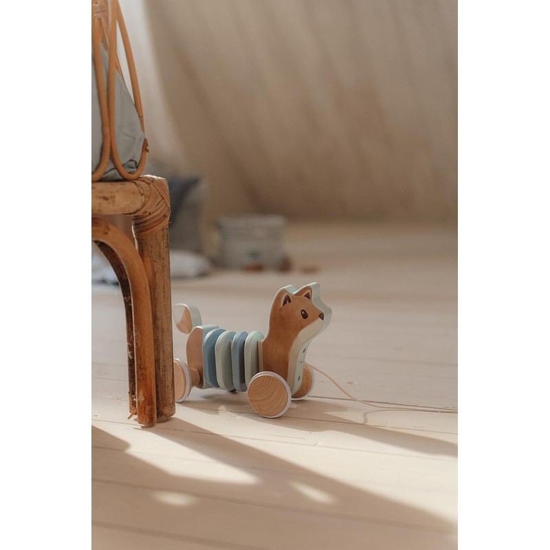 Little Dutch Forest Friends 7257 FSC Wooden Pull Along Animal