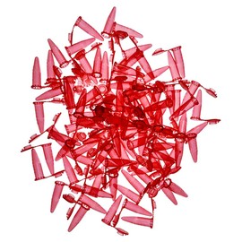 MUHWA 1000 Pcs Polypropylene Micro Centrifuge Tubes with Snap Lock 0.5ml Capacity Micro Tubes (Red)