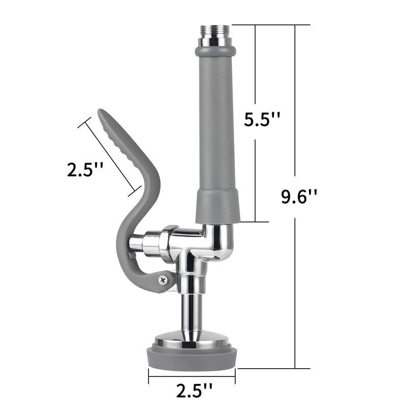 KWODE Pre-rinse Spray Valve Commercial Sink Sprayer Replacement Head for
