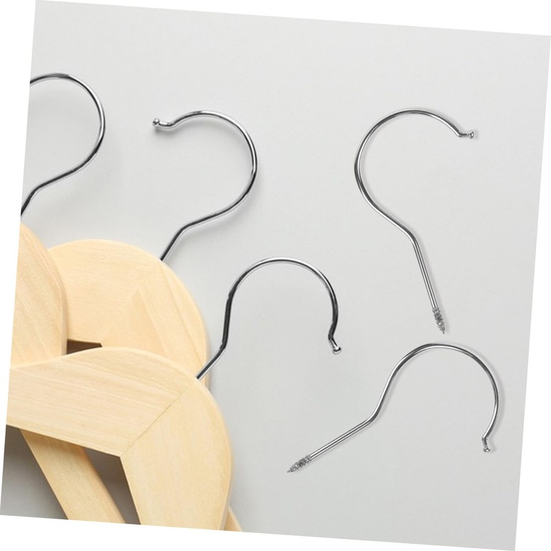 WATIIFUFU Pack of 10 Clothes Hanger Hooks Accessories Multi-Purpose Screw