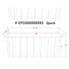 17.5 Inch Freezer Wire Basket Organizer Bins Compatible for Midea,