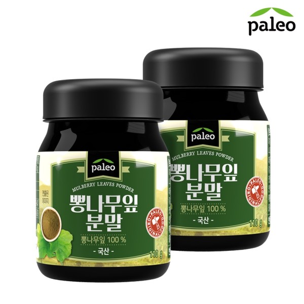 2 cans of Paleo mulberry leaf powder 110g, 2 cans of Paleo mulberry leaf powder 110g / 팔레오 뽕나무잎분말 110g 2통, 팔레오 뽕나무잎분말 110g 2통