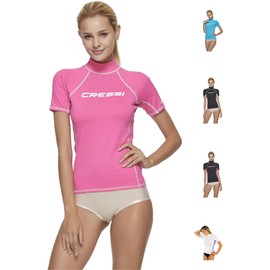 Cressi Women's Rash Guard, Pink, X-Large Size 5 UK