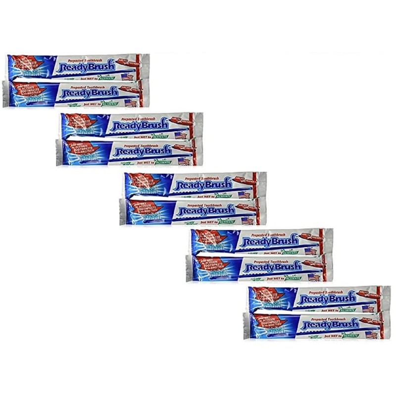 Ready Brush Prepasted Disposable Toothbrush 10 count