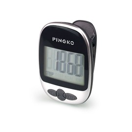 PINGKO Multi-Function Portable Outdoor Sport Pedometer Step/Distance/Calories/Counter - Black