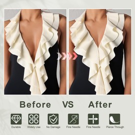 Mini Stitch Gun for Clothes, Stitchy Quick Clothing Fixer, Quick Stitch Sewing Gun, Tagging Gun for Clothing with a Storage Box, 6 Needles, 1200 Black & White Mini Fasteners, 100 Buttons (Pink)