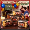 Sunnymove 16 Pcs Football Party Bags PVC Clear Gift Bags