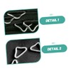 Sosoport 36Pcs Portable Triangle Buckles for Trampolines Durable V Shaped