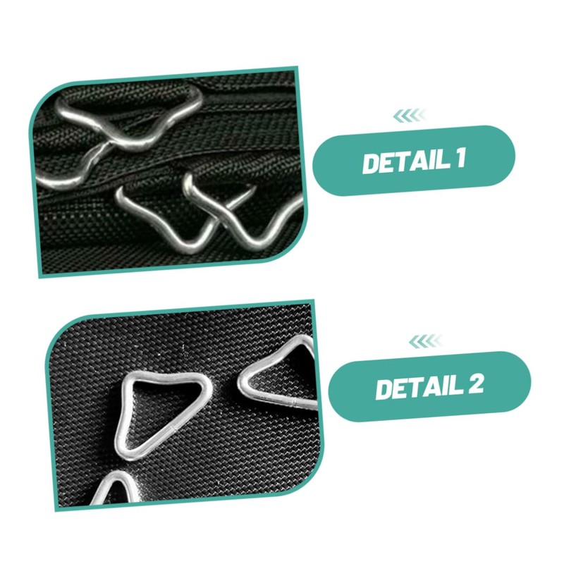 Sosoport 36Pcs Portable Triangle Buckles for Trampolines Durable V Shaped