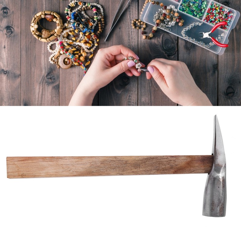 Stainless Steel Hammer Jewelry Making DIY Tool for Gold Silver(M)