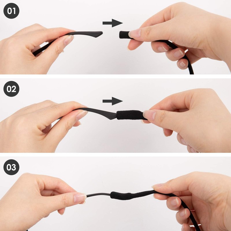 FYHJNC Glasses Strap,Sunglasses Strap,6 Pcs Adjustable Glasses Holder for Sunglass