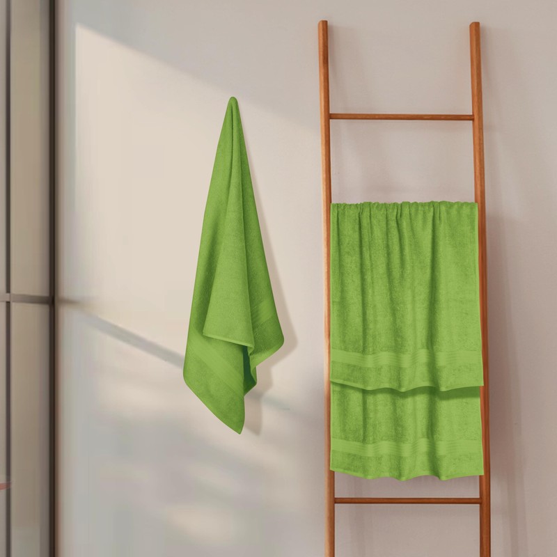 GLAMBURG Premium Cotton 4 Pack Bath Towel Set - 100%