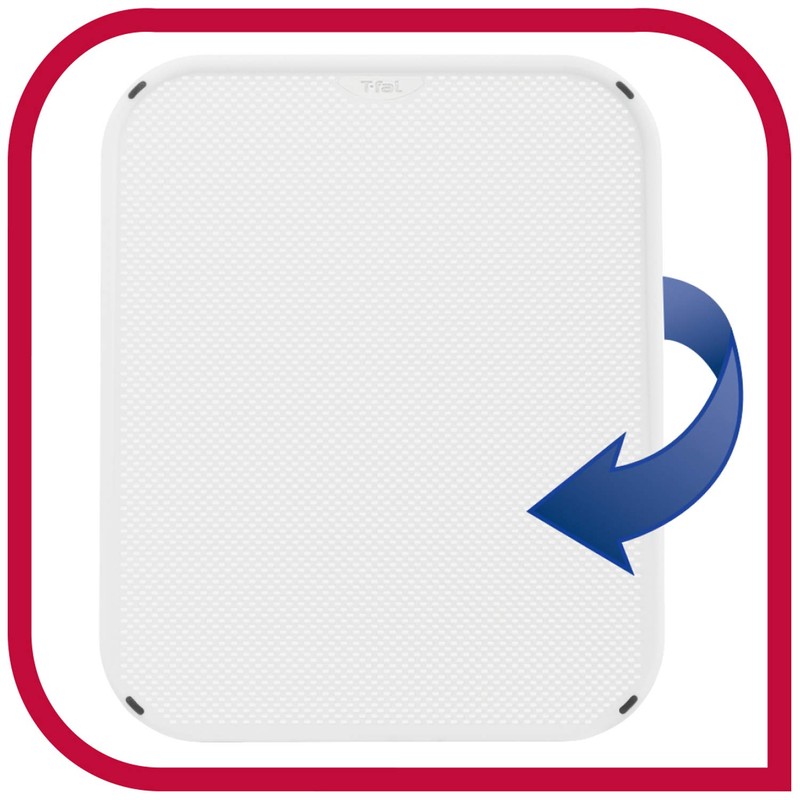T-fal K23803 Ingenio Cutting Board, Reversible, White